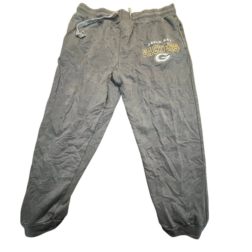 Team Apparel Green‎ Bay Packers Sweatpants 2XL NFL Joggers Gray Sleepwear